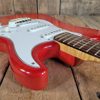 Brian Goodwin 1992 Custom Stratocaster Build Chambered Alder & Flamed Maple Body, Excellent