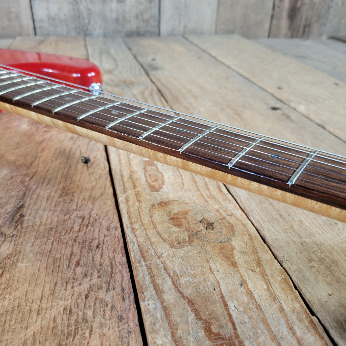 Brian Goodwin 1992 Custom Stratocaster Build Chambered Alder & Flamed Maple Body, Excellent