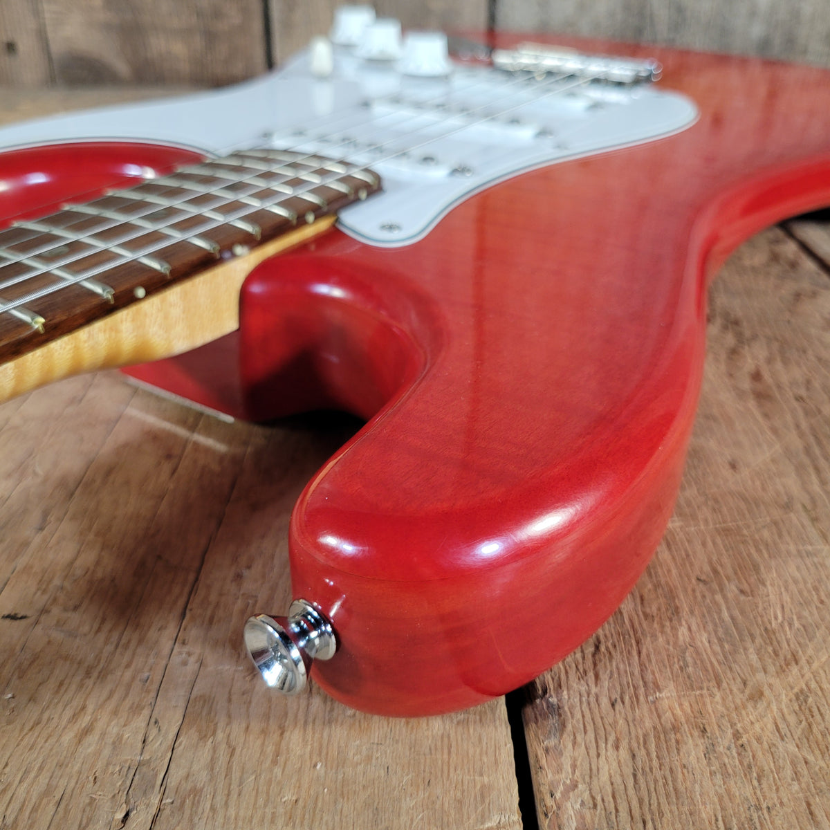 Brian Goodwin 1992 Custom Stratocaster Build Chambered Alder & Flamed Maple Body, Excellent