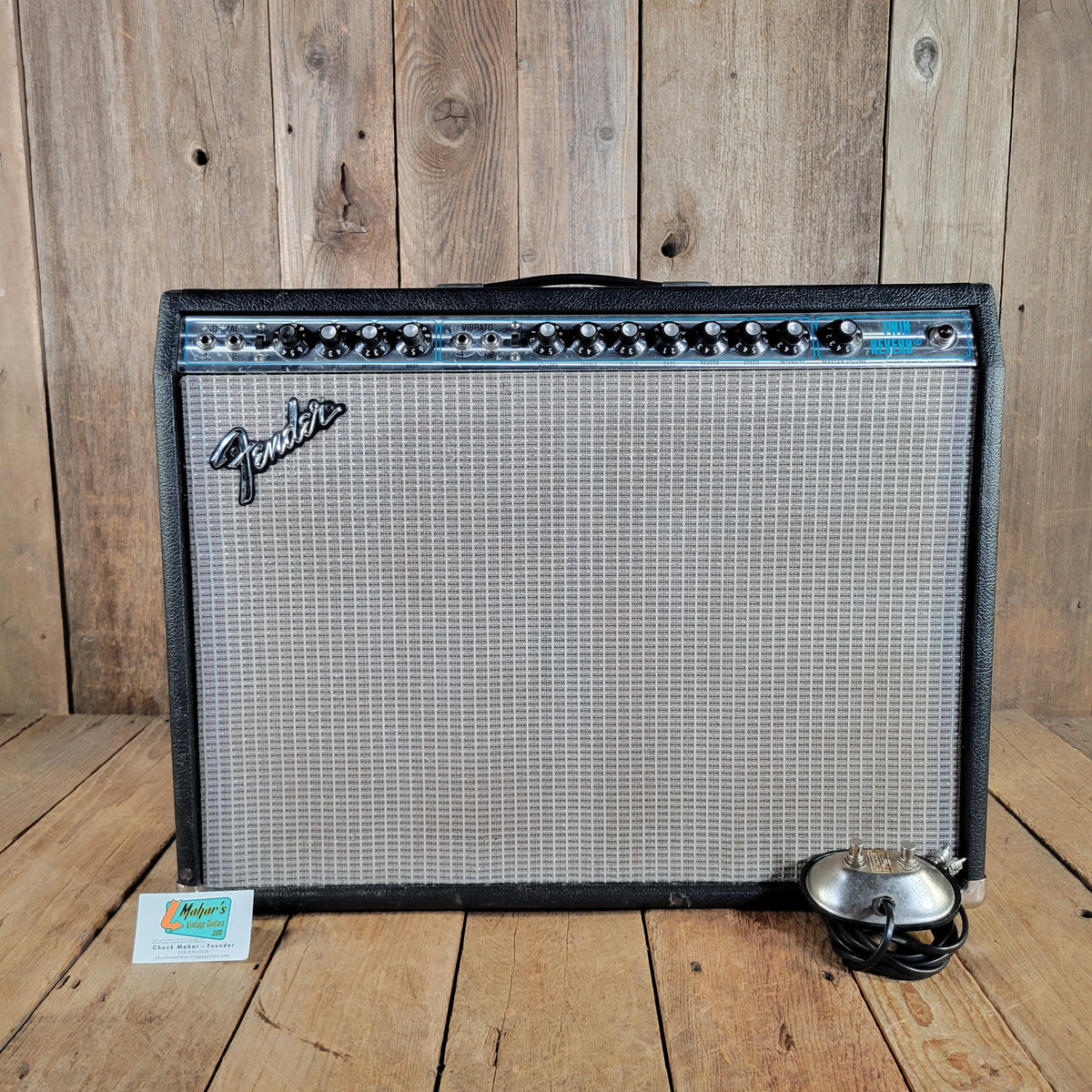 Fender 1977 Twin Reverb Silverface Master Volume Model, Excellent
