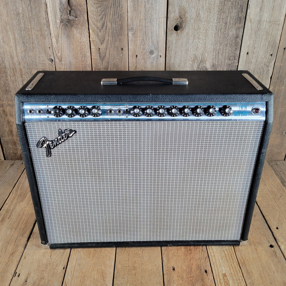 Fender 1977 Twin Reverb Silverface Master Volume Model, Excellent