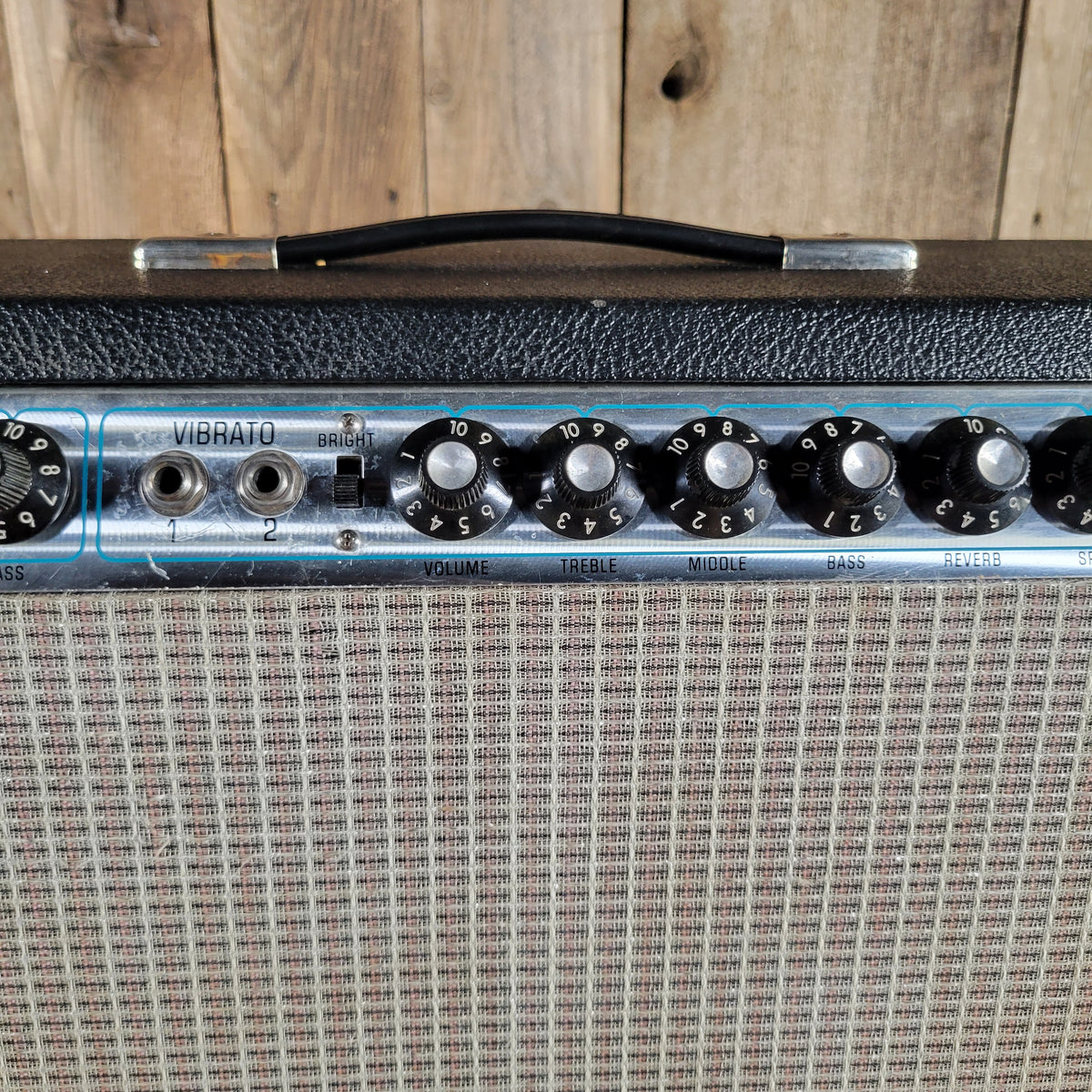 Fender 1977 Twin Reverb Silverface Master Volume Model, Excellent