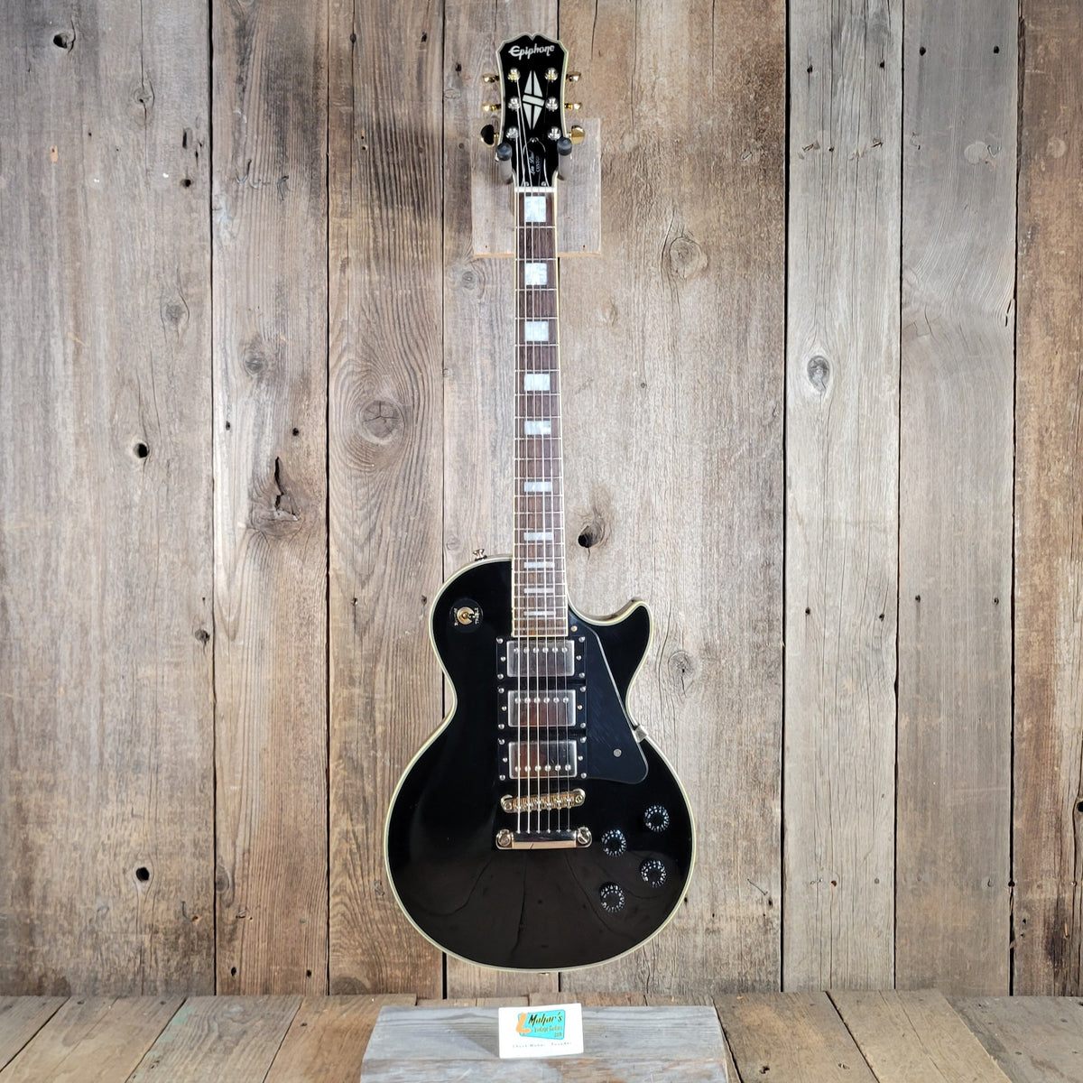 Epiphone 2005 Les Paul Custom Black Beauty w/ Original Case, Very Good