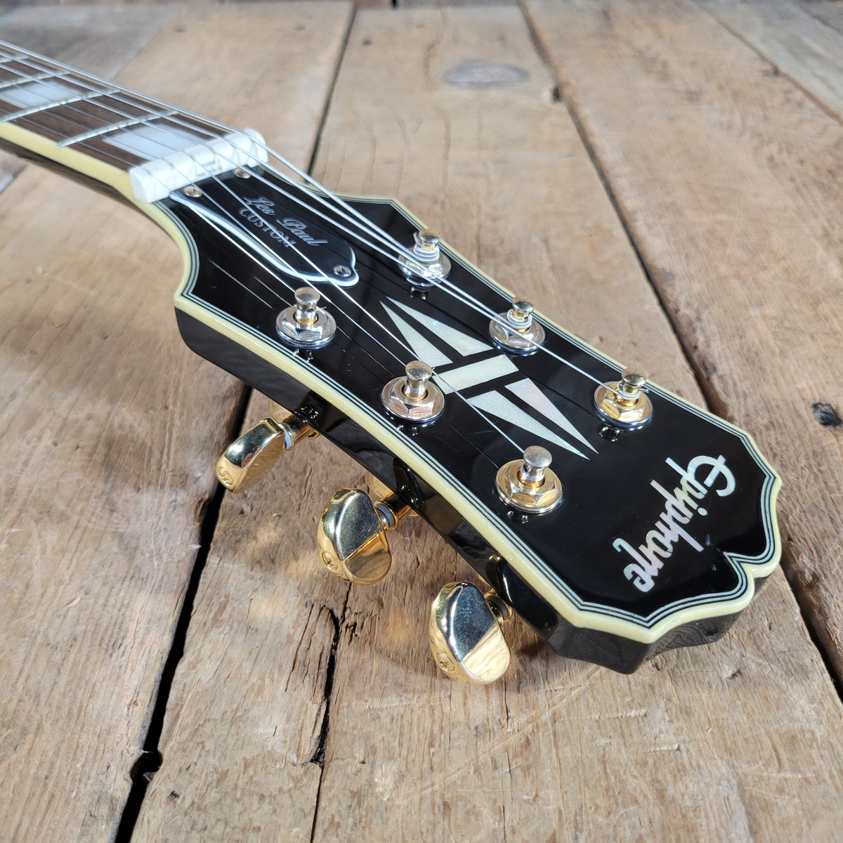 Epiphone 2005 Les Paul Custom Black Beauty w/ Original Case, Very Good