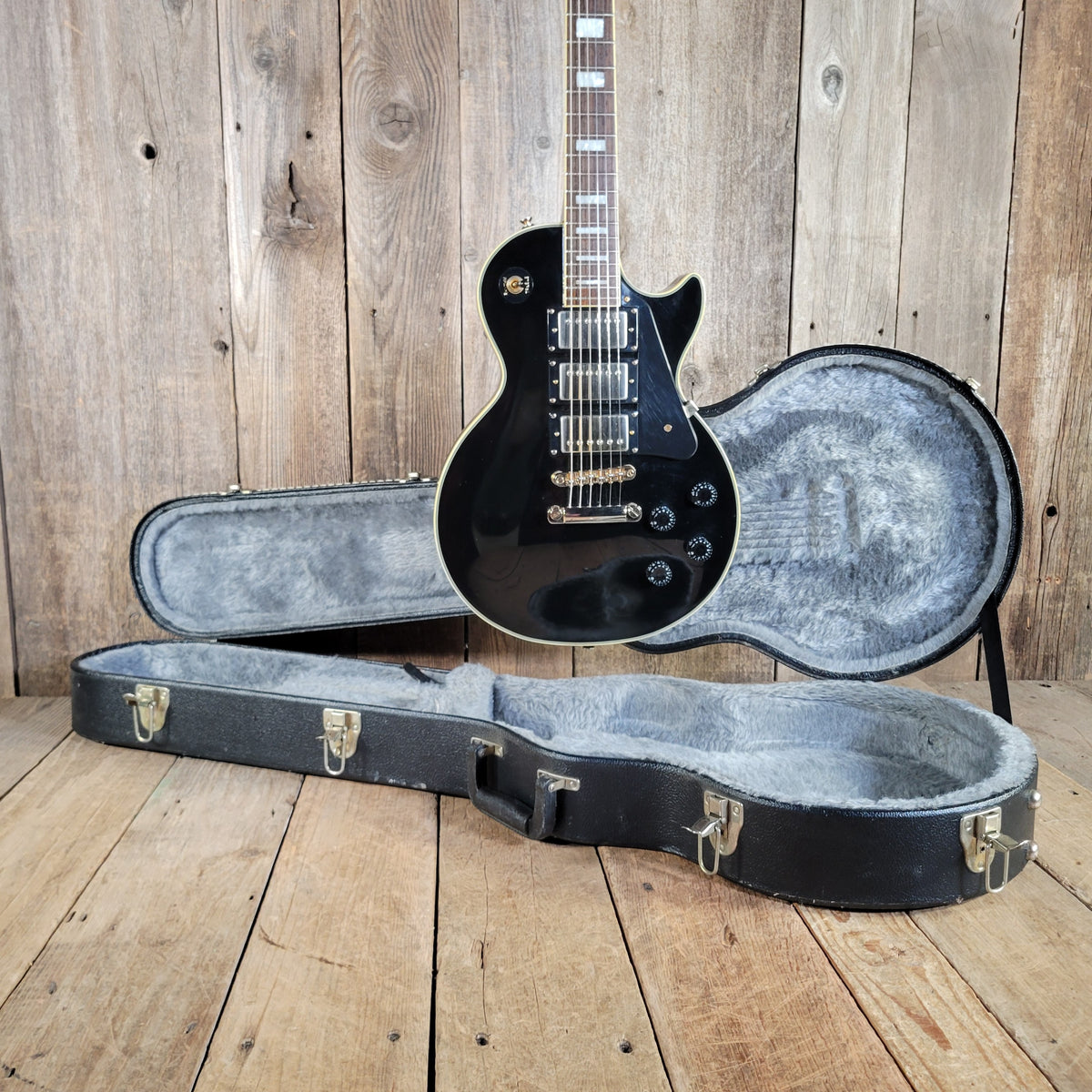 Epiphone 2005 Les Paul Custom Black Beauty w/ Original Case, Very Good