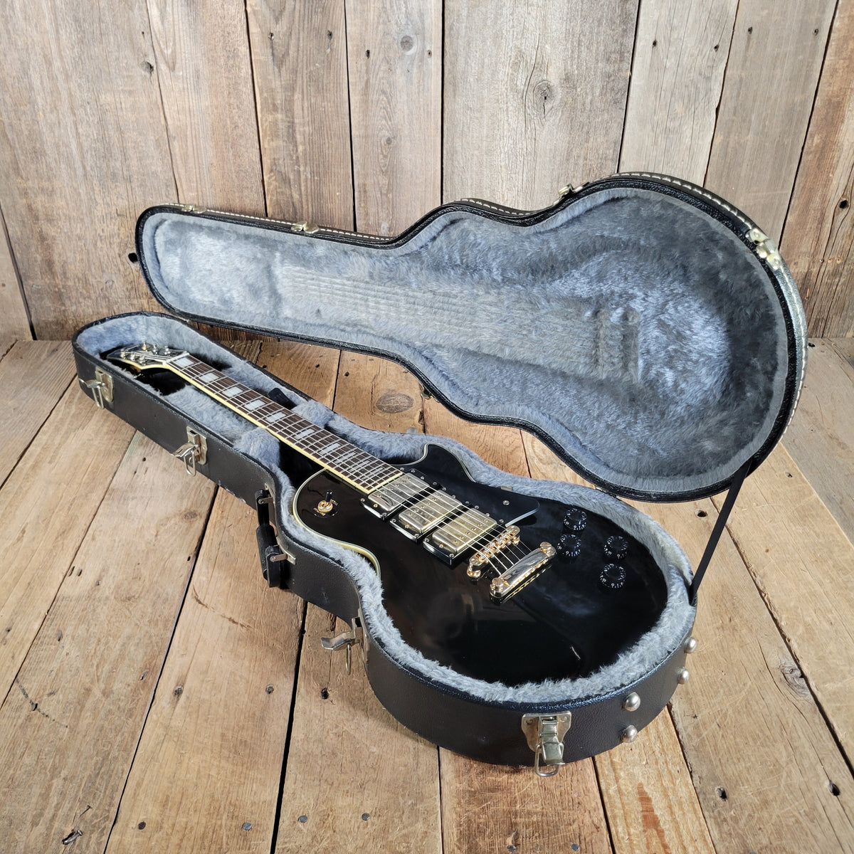Epiphone 2005 Les Paul Custom Black Beauty w/ Original Case, Very Good