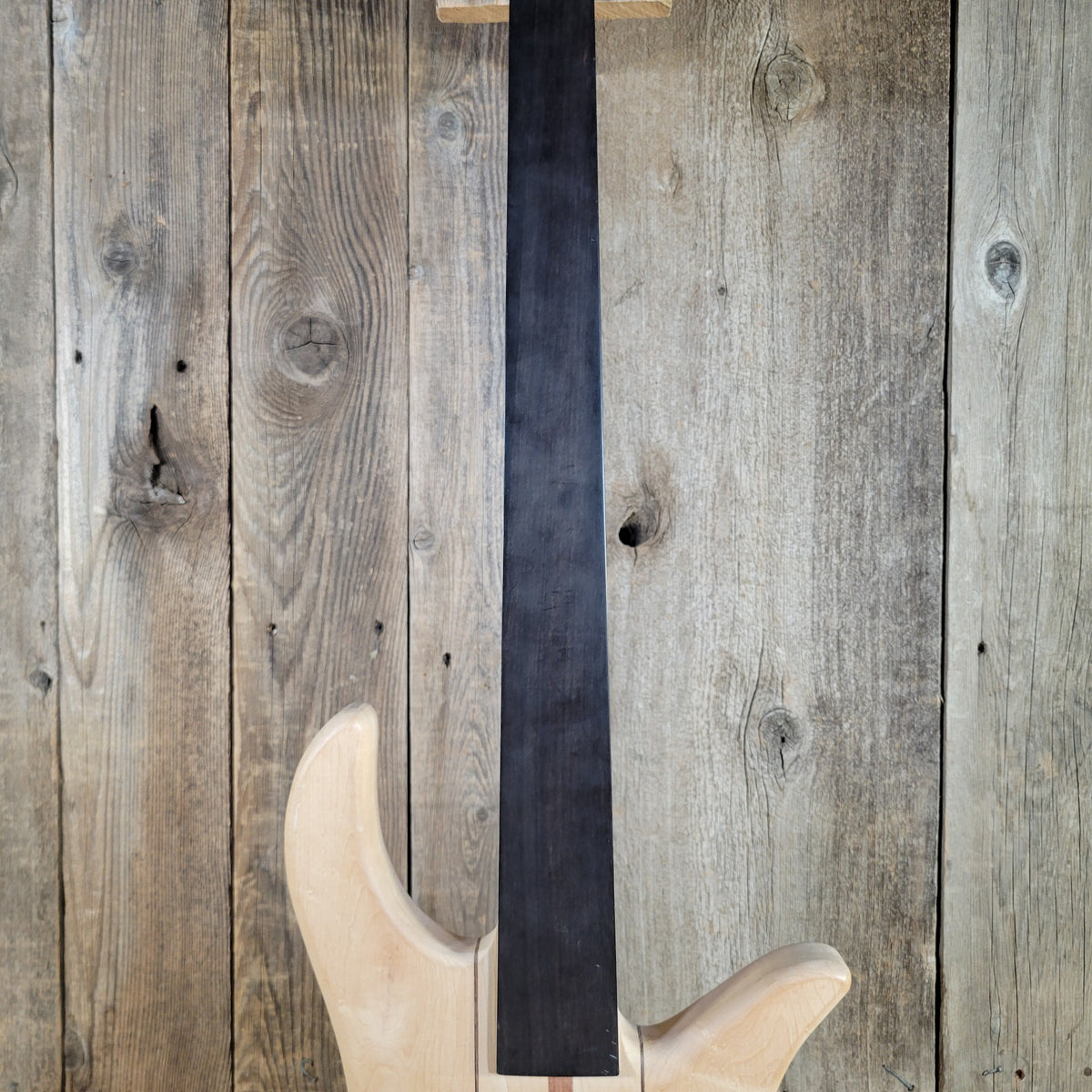 Unbranded Bass Project Neck Through Unfinished Maple, Bubinga, Walnut