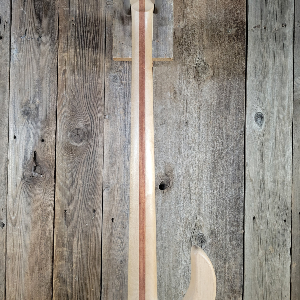 Unbranded Bass Project Neck Through Unfinished Maple, Bubinga, Walnut