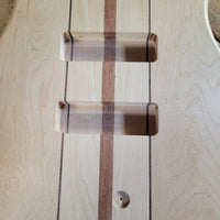 Unbranded Bass Project Neck Through Unfinished Maple, Bubinga, Walnut