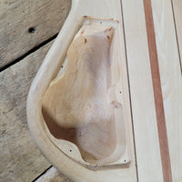 Unbranded Bass Project Neck Through Unfinished Maple, Bubinga, Walnut