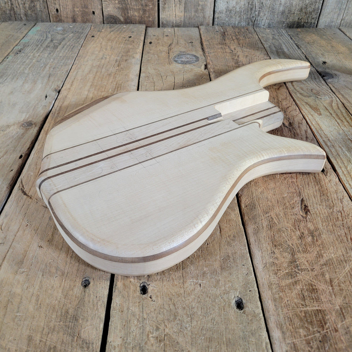Unbranded Bass Body Project Unfinished Wenge, Walnut, Maple, Alder