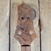 Unbranded Figured Walnut & Maple Bass Body & Neck Unfinished Project, Excellent Condition