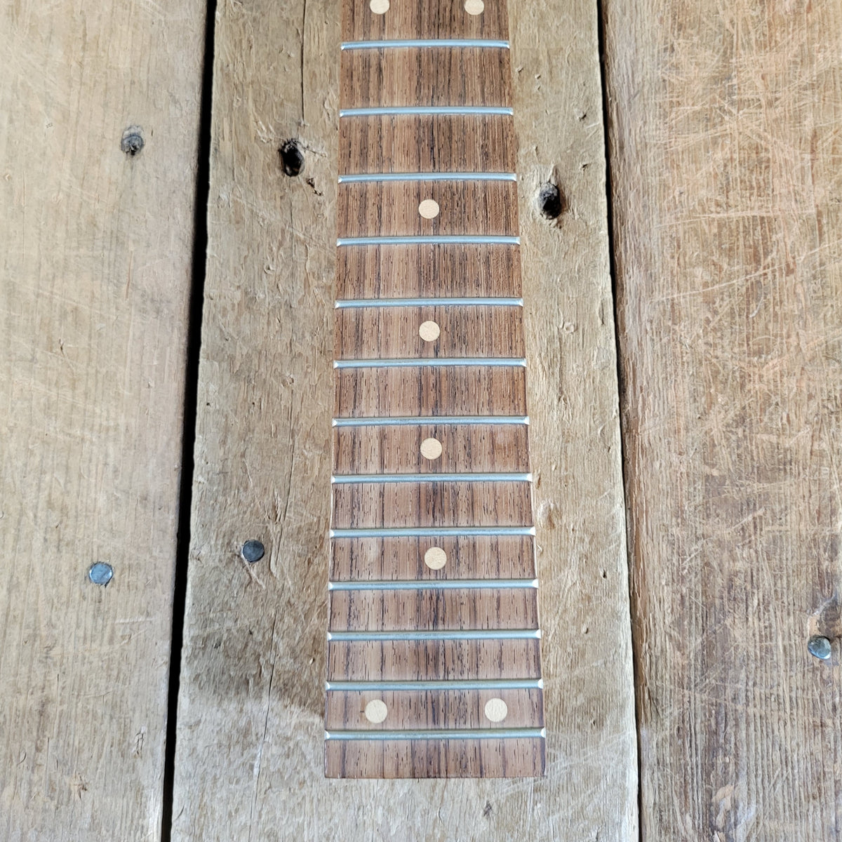 Unbranded Figured Walnut & Maple Bass Body & Neck Unfinished Project, Excellent Condition