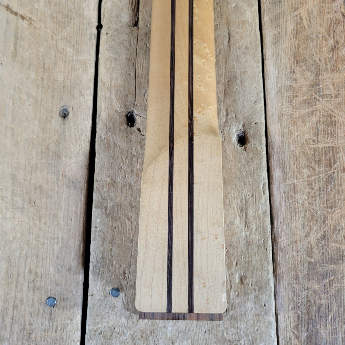Unbranded Figured Walnut & Maple Bass Body & Neck Unfinished Project, Excellent Condition
