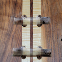 Unbranded Figured Walnut & Maple Bass Body & Neck Unfinished Project, Excellent Condition