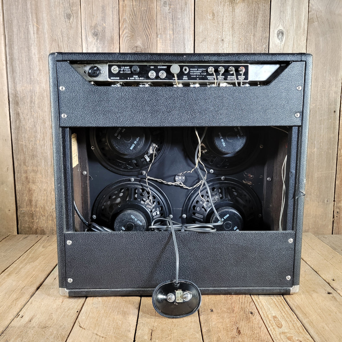 Fender 1964 Super Reverb Pre CBS with Footswitch & Cover, Excellent