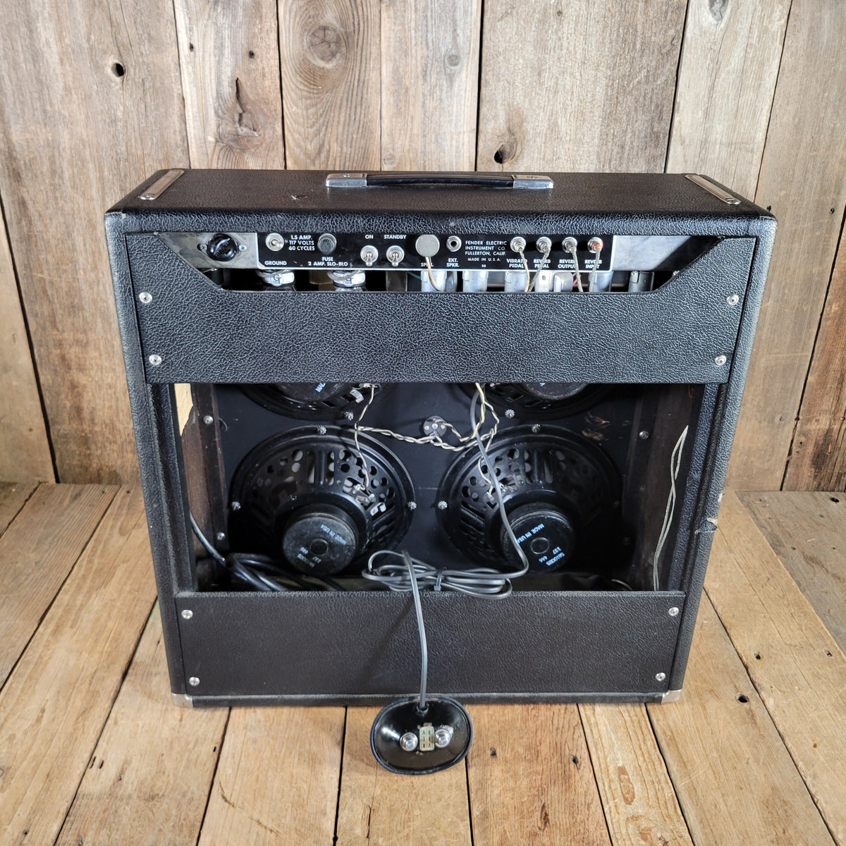 Fender 1964 Super Reverb Pre CBS with Footswitch & Cover, Excellent
