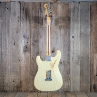 MJT 2010 Relic Strat Parts-Caster Olympic White Relic w/Mono Gig Bag, Very Good