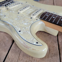 MJT 2010 Relic Strat Parts-Caster Olympic White Relic w/Mono Gig Bag, Very Good