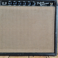 Fender 1964 Deluxe Reverb AB763 Pre-CBS No Logo Black Tolex Excellent