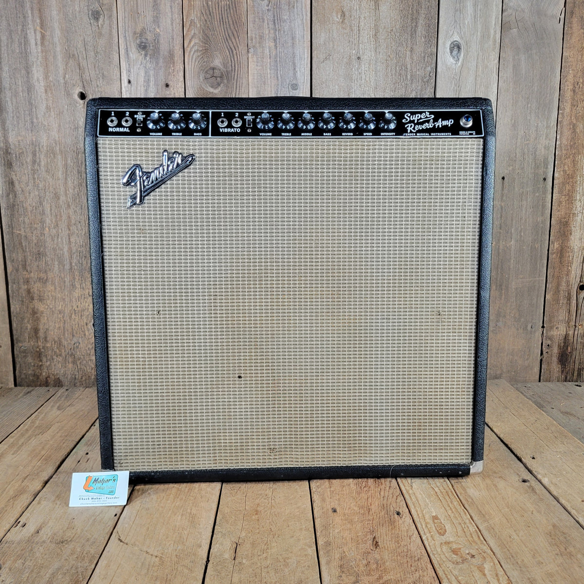 Fender 1967 Super Reverb Black Panel Serviced, Excellent