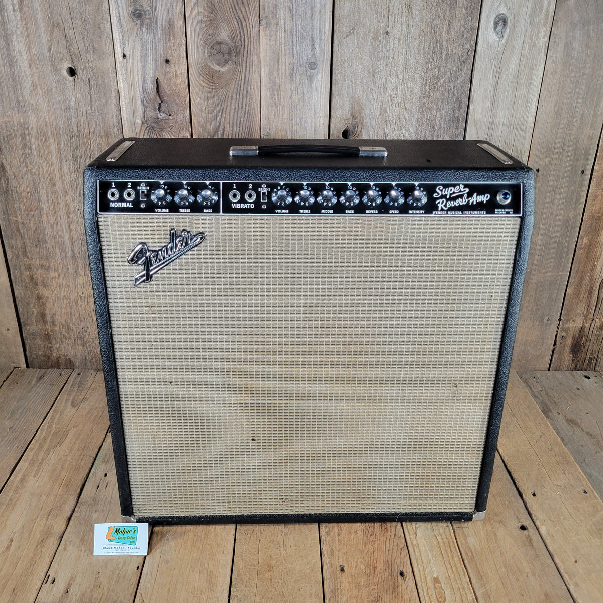 Fender 1967 Super Reverb Black Panel Serviced, Excellent