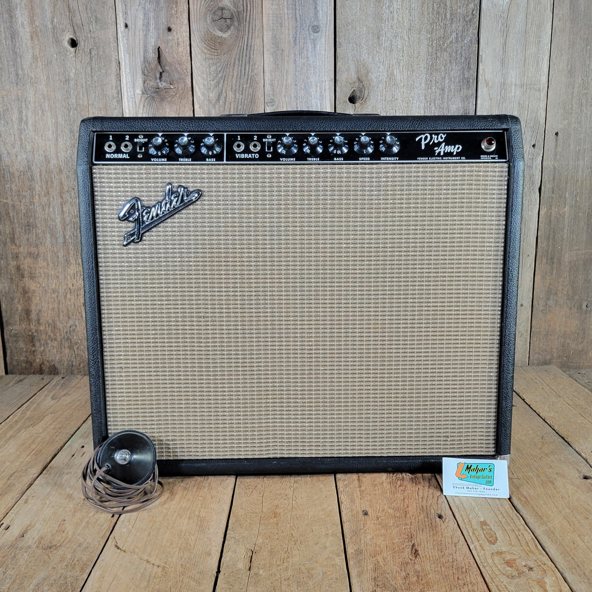 Fender 1964 Pro AA763 Rare Blackpanel Pre CBS 15" Amp. 100% Original, Near Mint