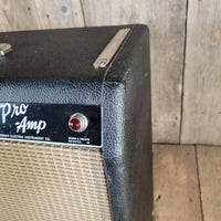 Fender 1964 Pro AA763 Rare Blackpanel Pre CBS 15" Amp. 100% Original, Near Mint