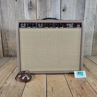 Fender 1963 Deluxe 6G3 Brown Pre CBS Guitar Amp, Service, Near Mint