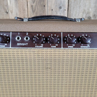 Fender 1963 Deluxe 6G3 Brown Pre CBS Guitar Amp, Service, Near Mint