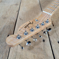 Logan Tele Custom (Esquire) Sunburst Figured Maple Neck Double Bound w/Tweed Hard Case, Excellent