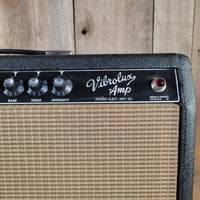Fender 1964 Vibrolux AA763 Rare Blackpanel Pre-CBS 1x12 Amp, Very Good