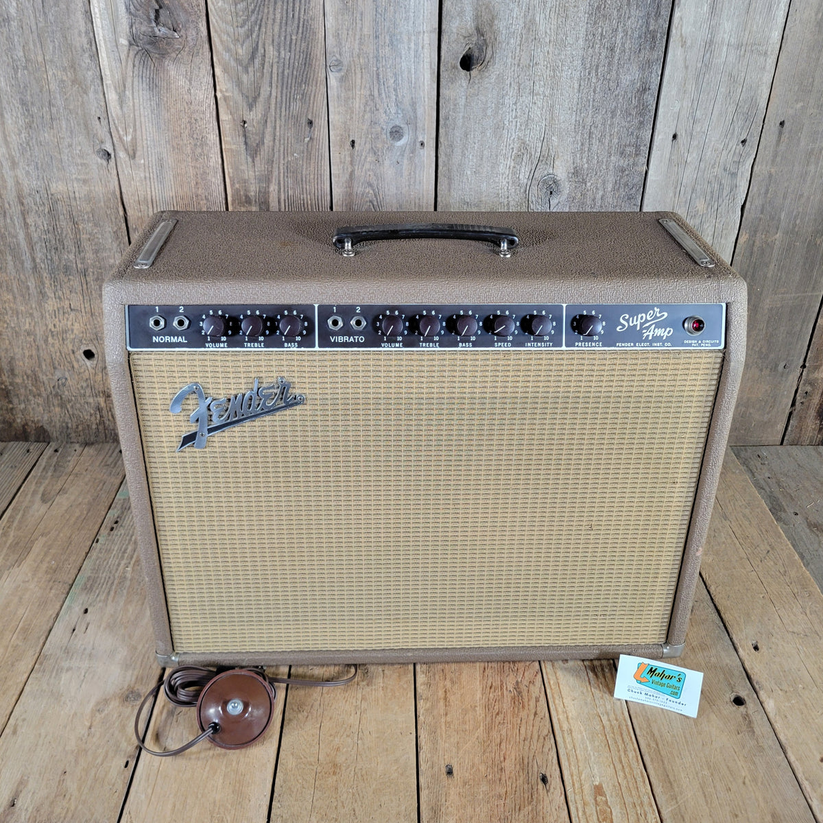 Fender 1962 Super 6G4-A Brown Pre-CBS 2x10 Amp, 100% Original, Near Mint