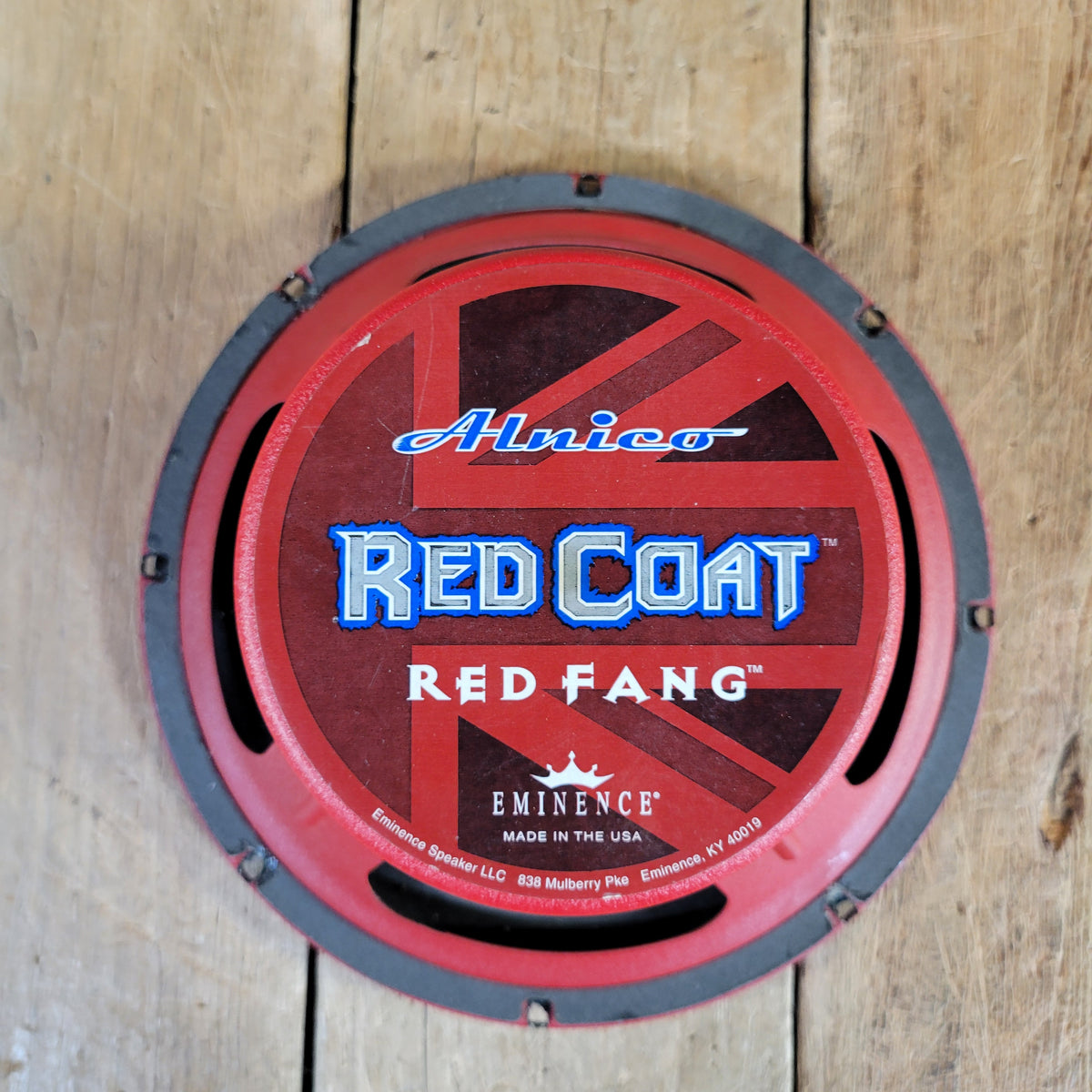 Eminence Red Coat Red Fang 10" Speaker Alnico Speaker 5.6 ohms (8 ohms), Near Mint