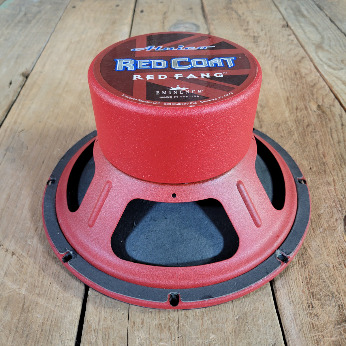 Eminence Red Coat Red Fang 10" Speaker Alnico Speaker 5.6 ohms (8 ohms), Near Mint