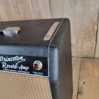 Fender 1966 Princeton Reverb Vintage Black Panel Amp, All Original, Near Mint