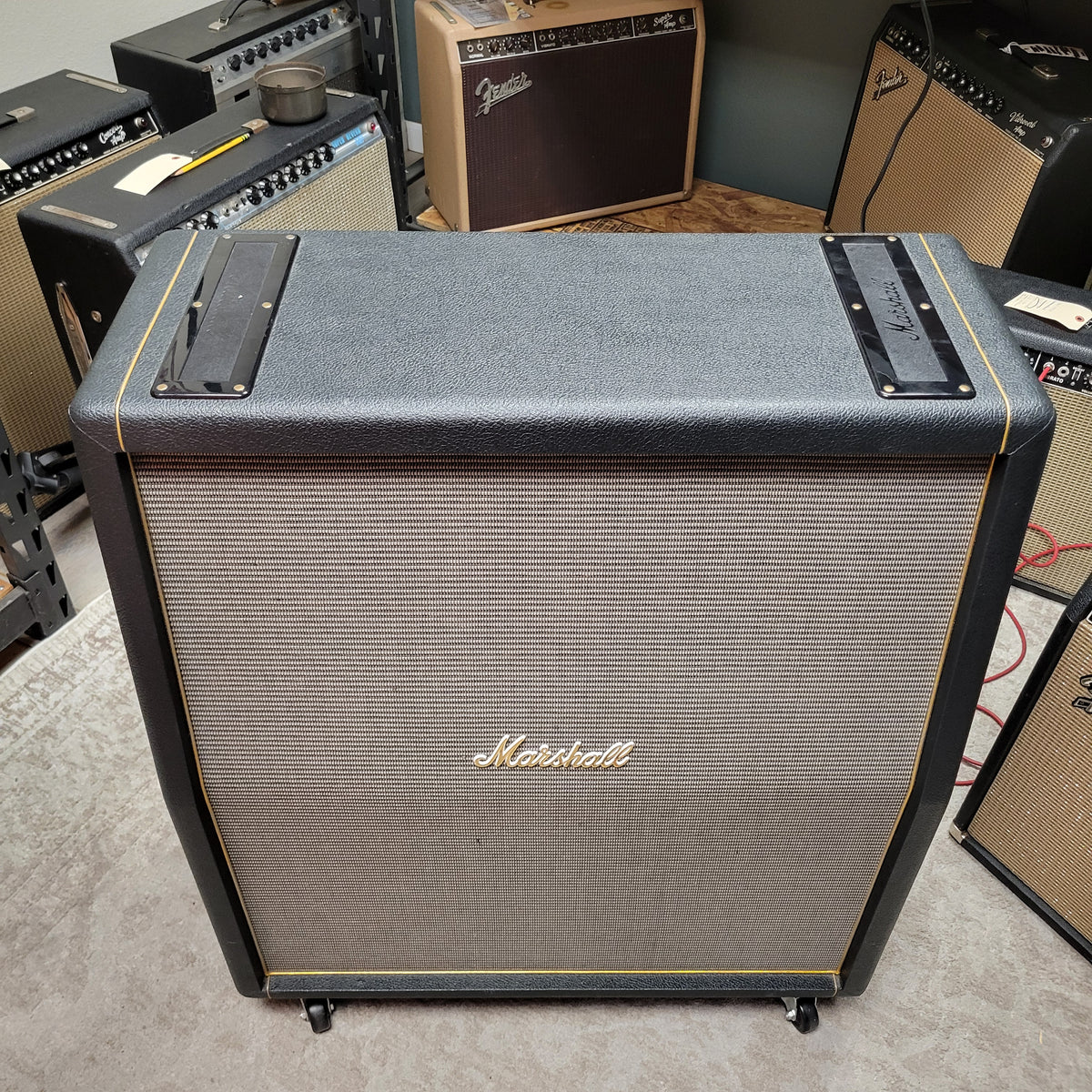 Marshall 2021 1960TV 100w Greenback Loaded Tall Vintage Angled Cabinet, Near Mint
