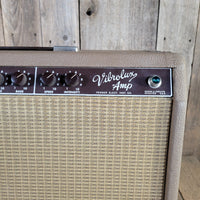 Fender 1963 Vibrolux 6G11-A Pre CBS Brown Tolex Serviced, Excellent