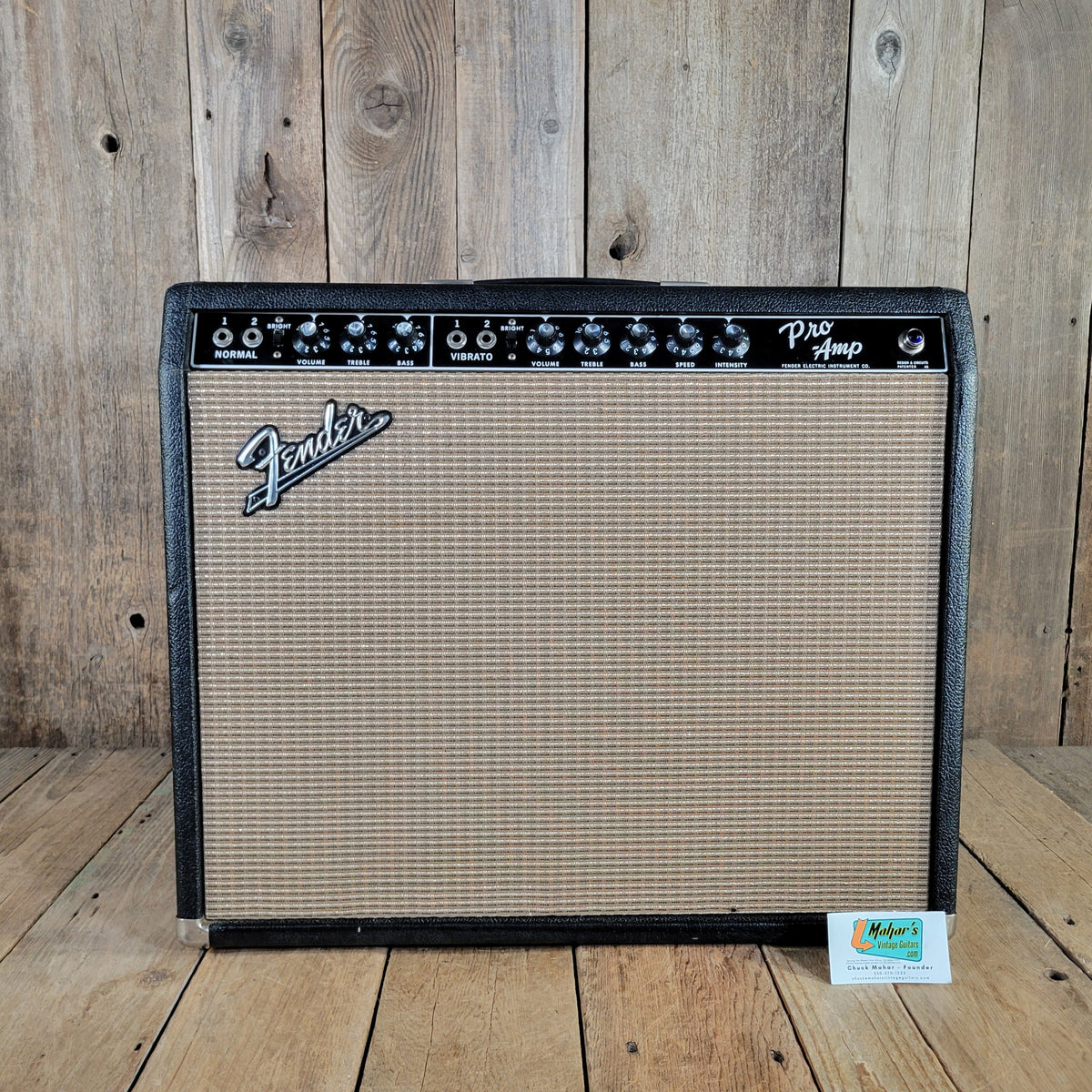 Fender 1964 Pro AB763 Rare Blackpanel Pre CBS 15" Amp. Serviced, Excellent