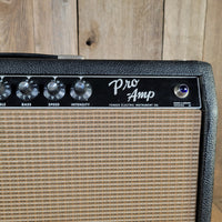 Fender 1964 Pro AB763 Rare Blackpanel Pre CBS 15" Amp. Serviced, Excellent