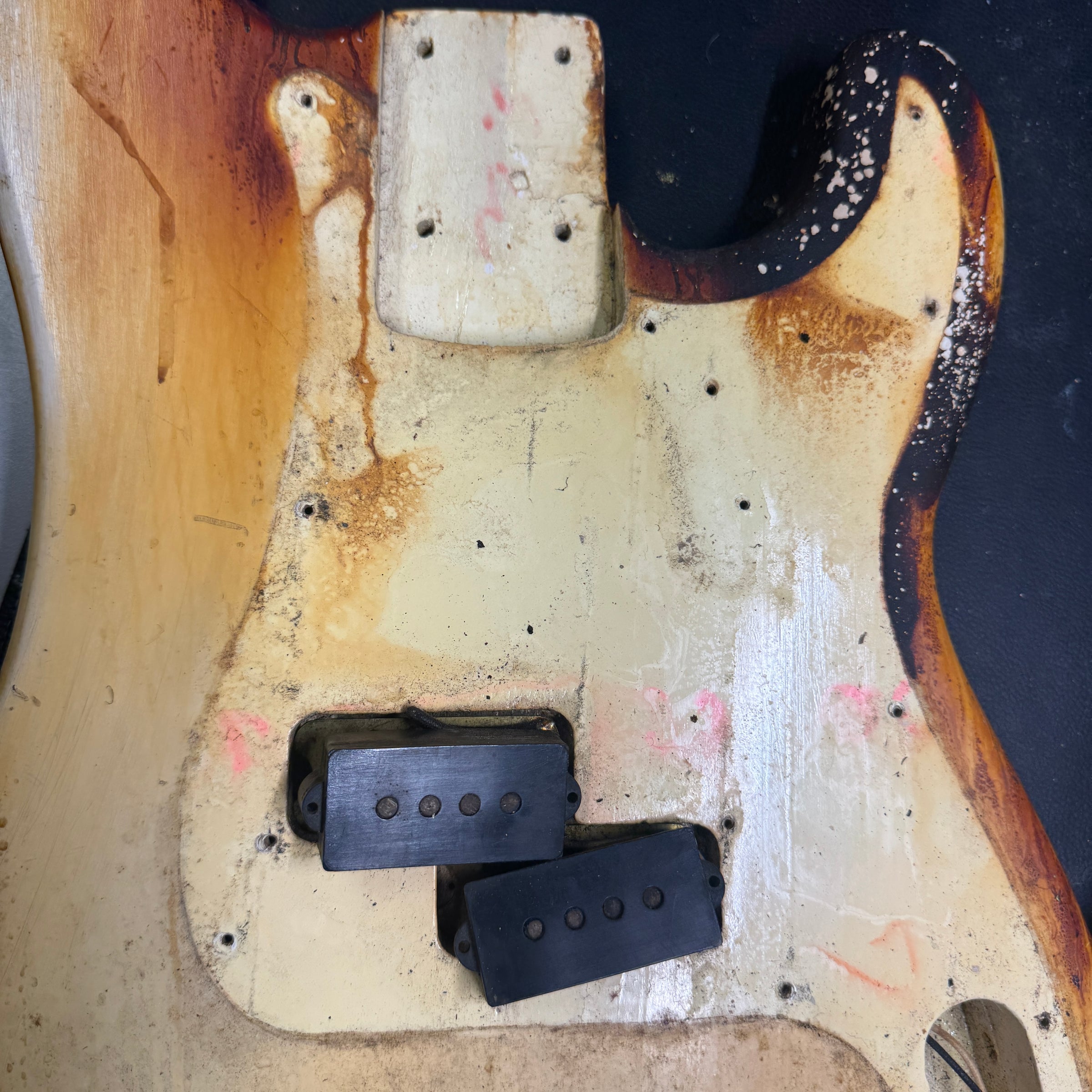 Fender 1964 P Bass "Inferno" All-Original and Playable Fire Victim