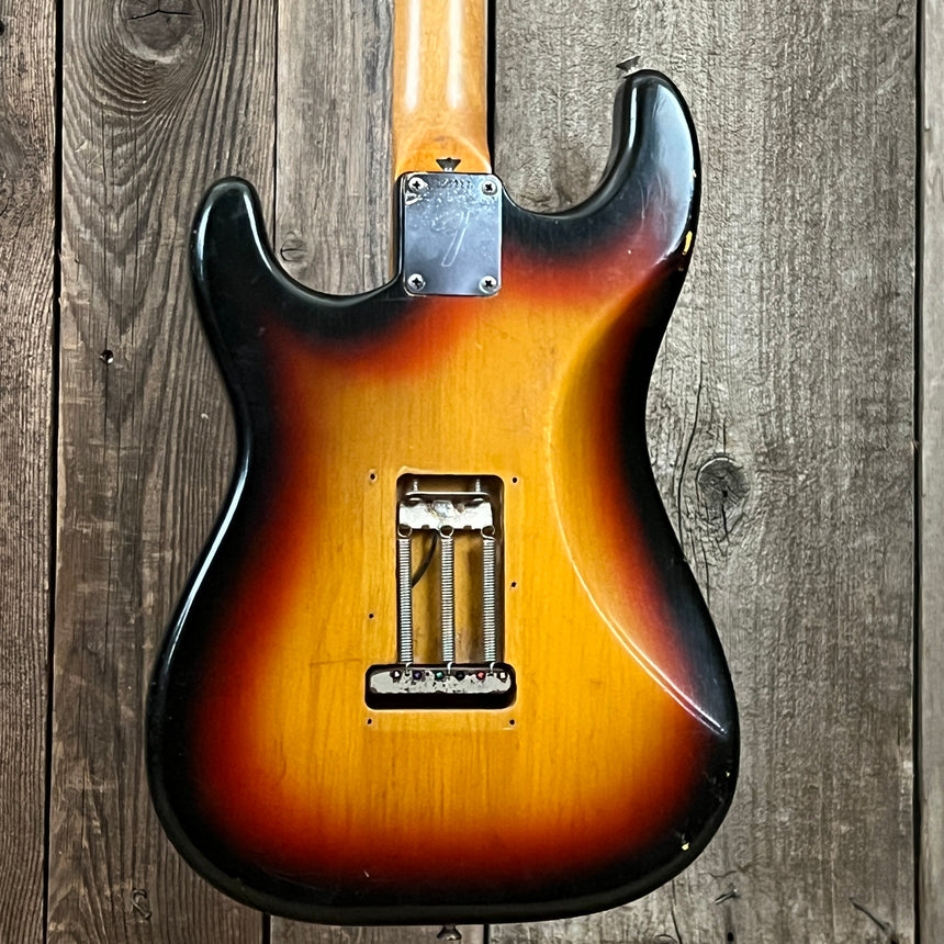 Fender Stratocaster 1966 refret Sunburst body back