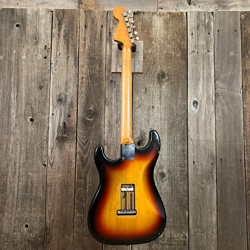 Fender Stratocaster 1966 refret Sunburst back full