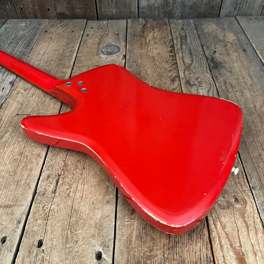 SOLD - Airline Bighorn 1965 Red Vintage Guitar