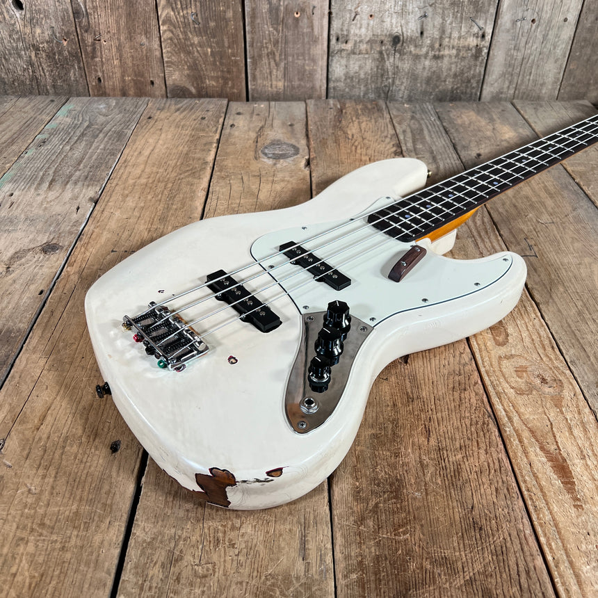 Fender knock off Bass Matt Sharp of Weezer Tribute Build 2000's Olympic White