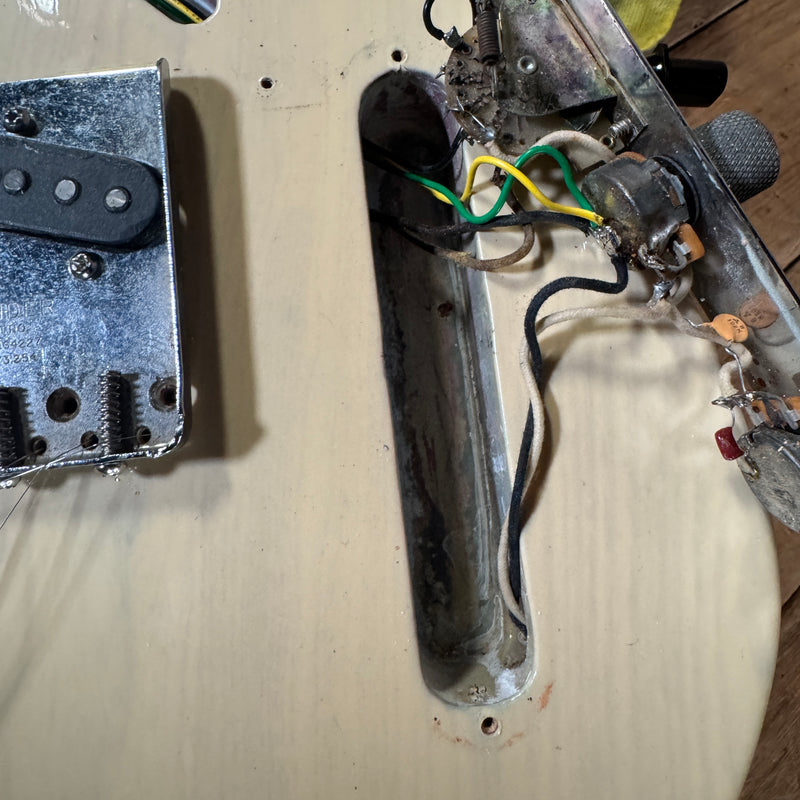 Fender Esquire 1960 body and pickup, 1968 maple cap neck