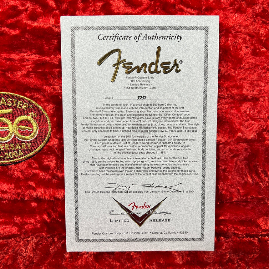 Fender Masterbuilt Yuriy Shishkov Stratocaster 50th Anniversary Limited 2005 Sunburst