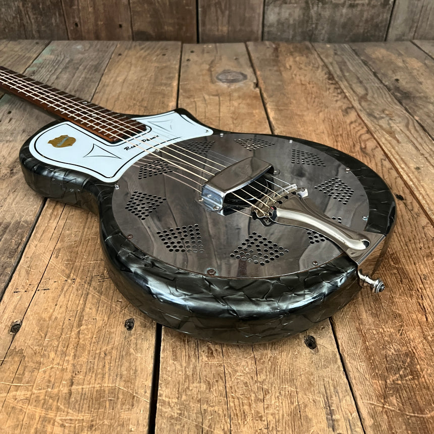 National Reso-phonic acoustic resonator 3/4 size 1957 Black Pearloid