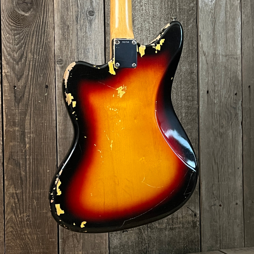SOLD - Fender Jaguar 1963 Sunburst Pre CBS Vintage Electric Guitar Clay Dot