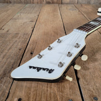 Airline by Valco Professional Res - O - Glass White 1964 – Original Case, Vintage USA Made, Iconic Tone & Style - Mahar's Vintage Guitars